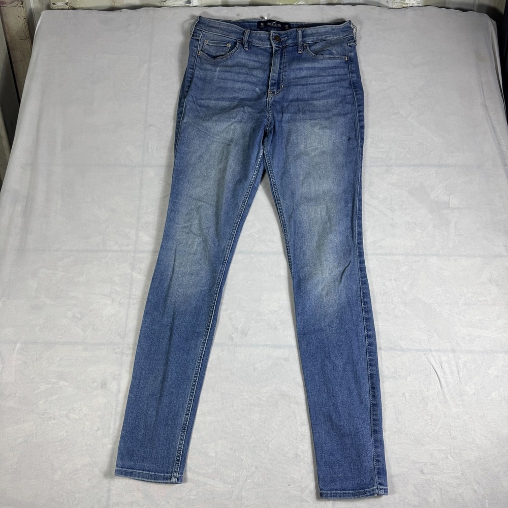 Hollister California Womens Super Skinny Jeans Blue Denim‎ 5-Pockets Size 5 R